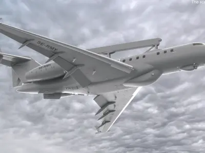  Multi Role AEWC Aircraft Rigged 