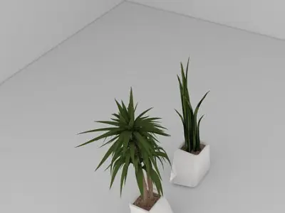 Floor Plant Pot 3D model