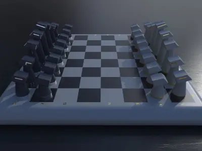 Chess Game Set 3D model