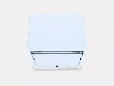 EKET Wall cabinet with glass door Low-poly 3D model