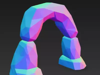 Low Poly Desert Village Pack 02 Stylized Game Ready 3D Models Low-poly 3D model