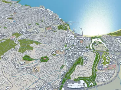 Monterey California USA Low-poly 3D model