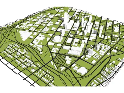 Downtown Tulsa Oklahoma 3D model
