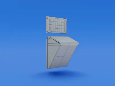 Low poly sci fi assets Low-poly 3D model