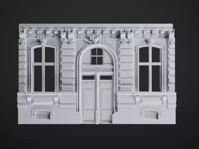 PARIS - Parisian Facade - Architecture 3D model