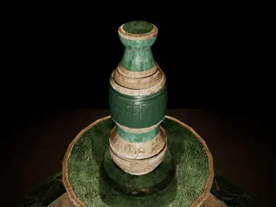 Fountain - 3D Props  Low-poly 3D model