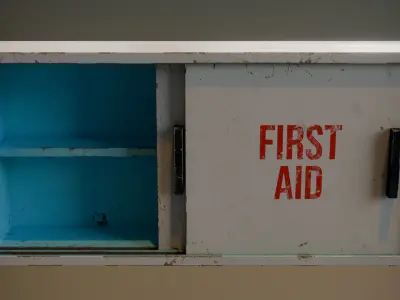 Sliding Door First Aid Cabinet Low-poly 3D model