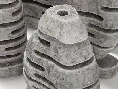 Stone light  Neo decorative n3 3D model