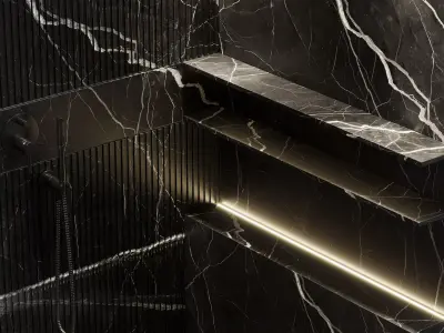 Corner shower cabin 07 corona  Low-poly 3D model