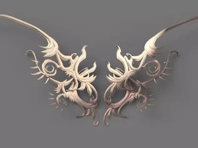 Virgil grand wings spine 3D model