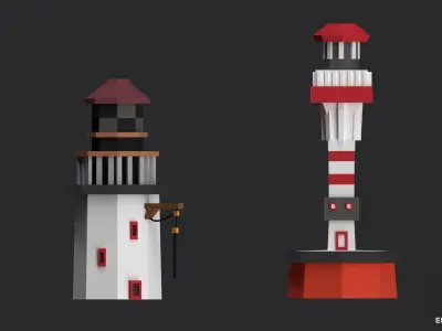 Epic 3D Map for Roblox and Unity Game Low-poly 3D model