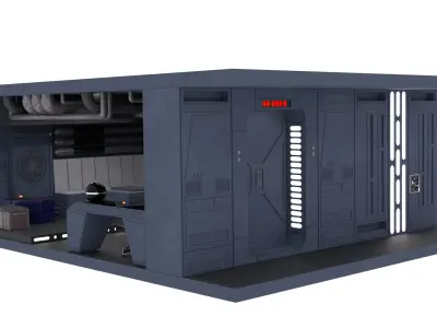 Set 2d - Officers quarters 1-12 Scale Blackseries 3D print model