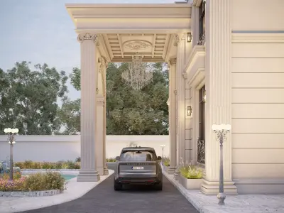 EXTERIOR CLASSIC VILLA 3D model