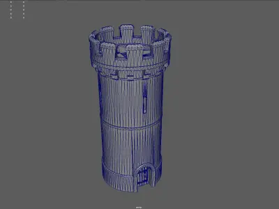 Medieval Castle Tower 3D model