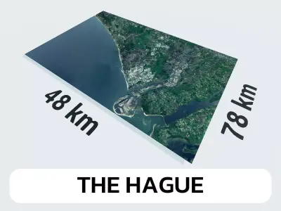 The Hague Netherlands City Landscape 3D Model 3D model