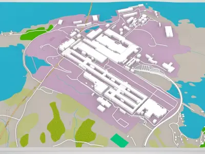 Hydro Aluminium Karmoy Hydrovegen Havik Norway 3D model