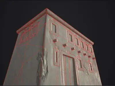old house-PBR Low-poly 3D model