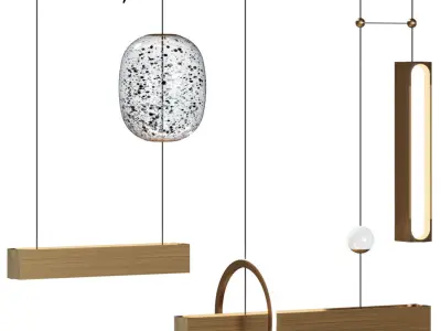 Milky Way Chandelier Horizontal Elements Small 3D model