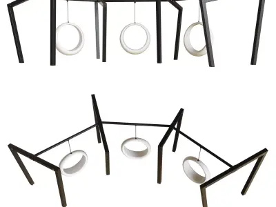 Swing Karakurt with rings 3D model