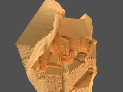 SANCTUARY OF ROCAMADOUR 3D print model
