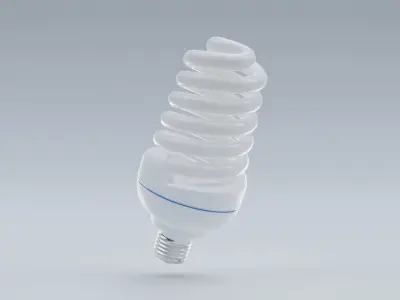 Light Bulb Low-poly 3D model
