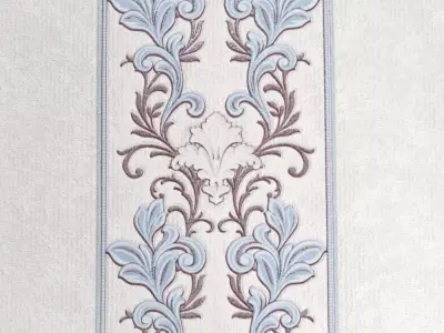 Classic Grey Damask Wallpaper Texture