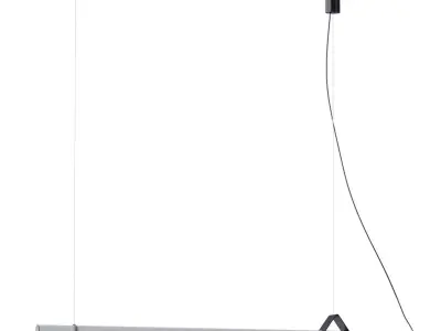Sasaki Minimalist Linear Suspension Pendant Light Low-poly 3D model