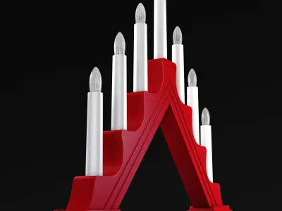 Christmas Advent Lights v 2 3D model