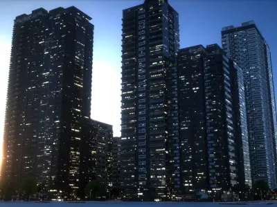 City Block Type B21 3D model