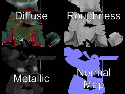 Galactic Hunter Helmet model pack Low-poly 3D model