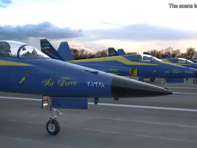  HESA Saeqeh Iranian Aircraft without Rockets Blue 