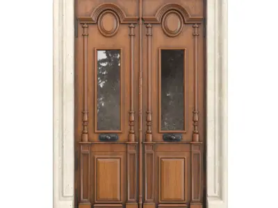 Entrance classic door 78 3D model