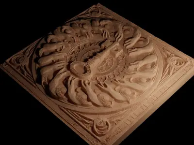 Key and Lock CNC 3d Print High Relief Sand Casting 3D print model