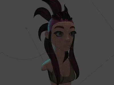 female bust  3D model