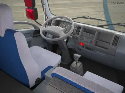  Commercial Vehicle Box Truck Red 