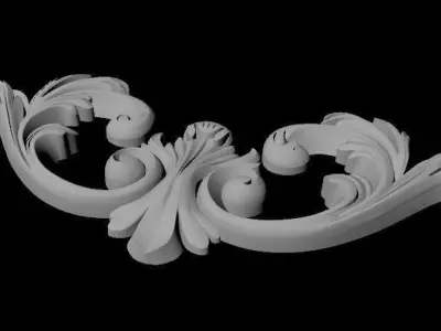 dekor ornate carving 3D model purchase