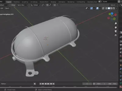 Lamp for your cellar or loft project Low-poly 3D model