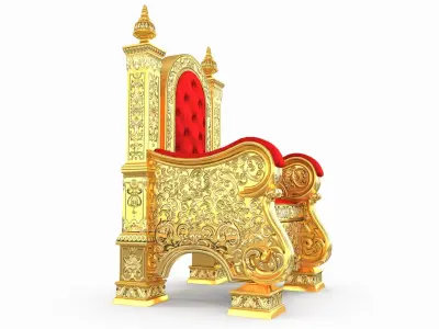  Royal Throne Chair - High-Quality 3d model 