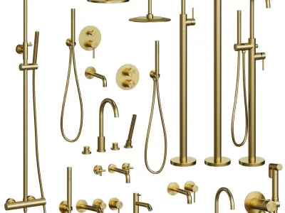 Abber Wasser Kreis faucet set 3D model