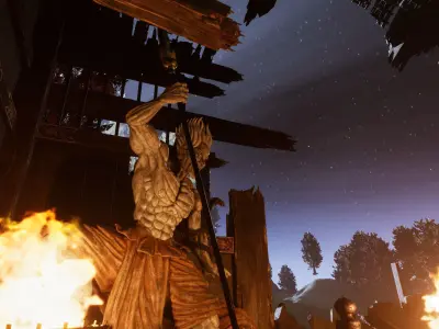 Fighting Stage Environment Low-poly 3D model