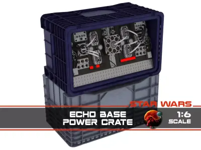Echo Base Power Crate 1-6 scale Hottoys 3D print model