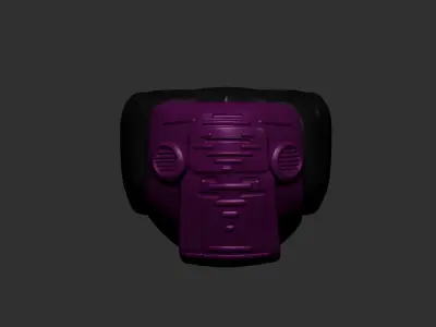 helmet high poly sculpt 3d printable  3D model 160