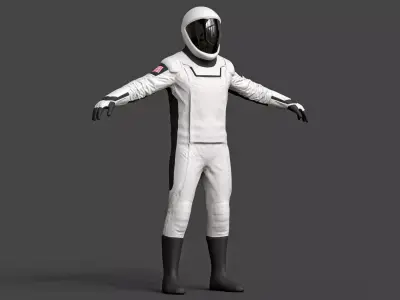  SpaceX Spacesuit SpaceX IVA Suit Dragon Starman 01 Low-poly 3D model