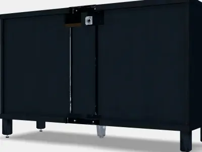 BESTA Storage combination with doors 77 Low-poly 3D model