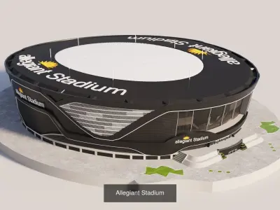 USA Stadiums 3D Model Pack