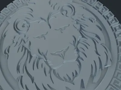 Lion head 3D print model