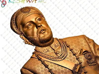 face portraits stl formate 3D print model