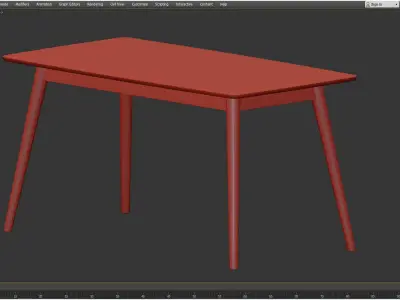 DINING TABLE NAGANO 3D model purchase