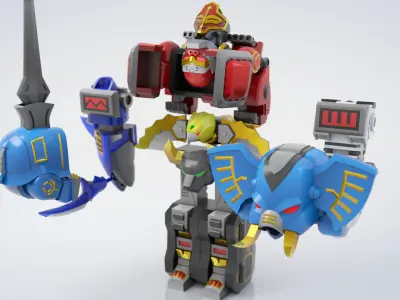 GaoKnight TRANSFORMING Low-poly 3D model