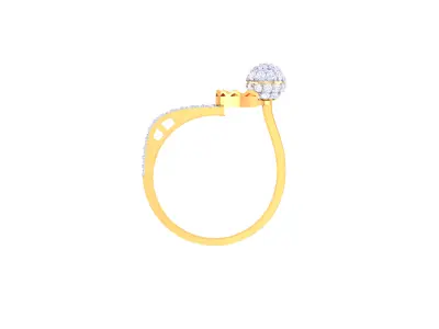  Women Ring MTL 3dm STL OBJ FBX Details 3D print model 6